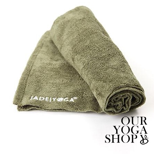 Jade Microfiber Yoga Mat Towel Olive Green